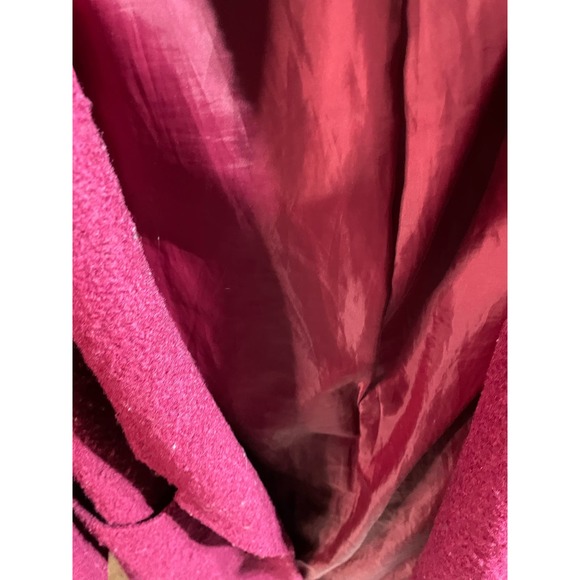 ASOS cranberry‎ color SZ US 6 coat - 40% wool - Picture 4 of 6